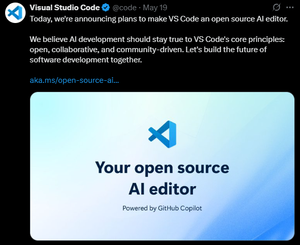 Vs Code Editor Open source - 2025