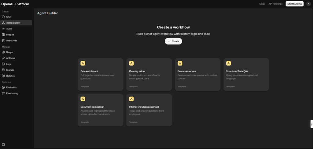 OpenAI Platfrom Login Window - Agentkit