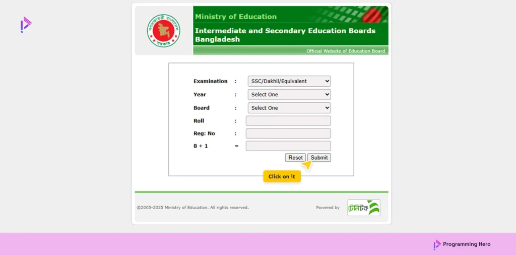 HSC Result 2025 - Check Your Result From Govt Edu Board Result Website