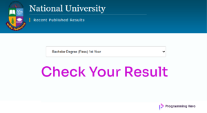 Degree 1st Year Result - 2026