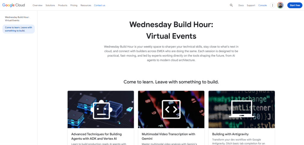 Google Cloud’s Weekly AI Session for Developers
