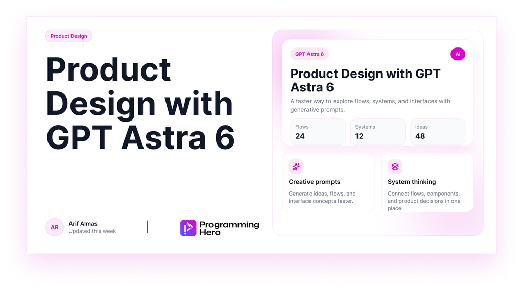 Product Design with GPT Astra 6